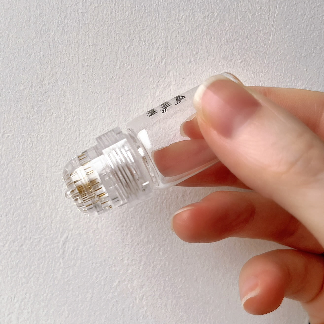 Microneedling home kit serum bottles and micro-infusion device